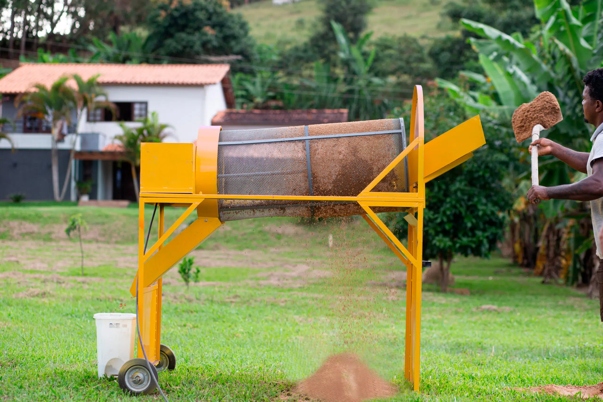 Imagem da máquina de peneiramento de areia mpr1 da jacovine máquinas peneira rotativa